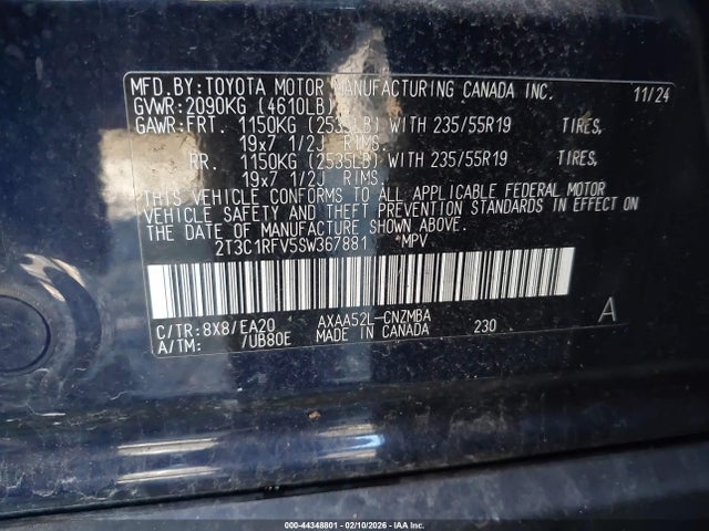 Toyota Rav4 Xle Premium 2025 2T3C1RFV5SW367881 Image 9