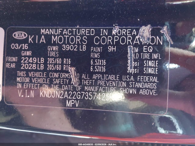 KNDJN2A22G7357425 KIA Soul