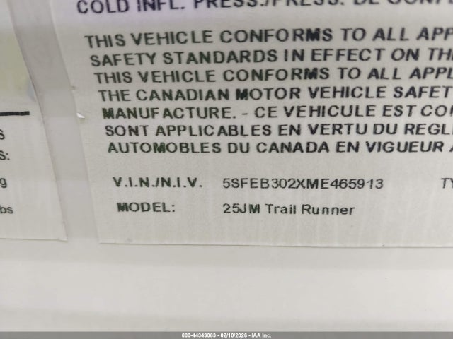 5SFEB302XME465913 Heartland Rv Trail Runner 25jm