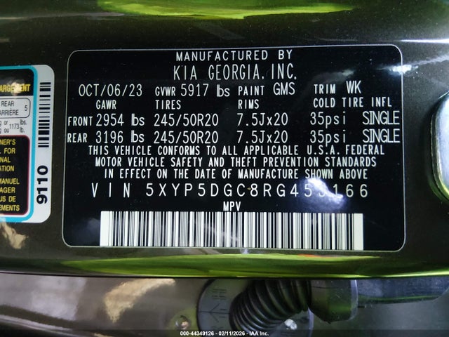 5XYP5DGC8RG453166 KIA Telluride Sx Prestige X-line