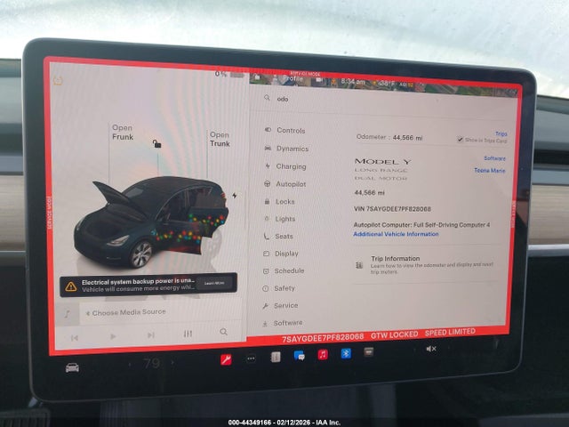 Aukcja sprzedaży 2023 Tesla Model Y Awd/long Range Dual Motor All-wheel Drive, vin: 7SAYGDEE7PF828068, numer aukcji: 44349166