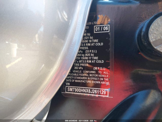 2006 TRIUMPH MOTORCYCLE BONNEVILLE SMT900HNX6J261129 Photo 9