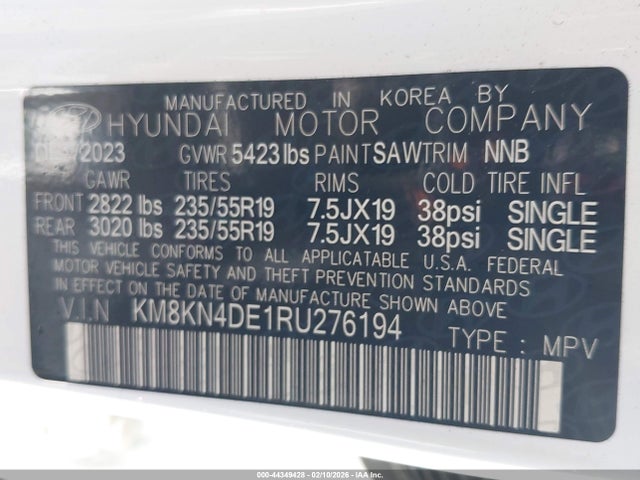 KM8KN4DE1RU276194 Hyundai Ioniq 5 Sel