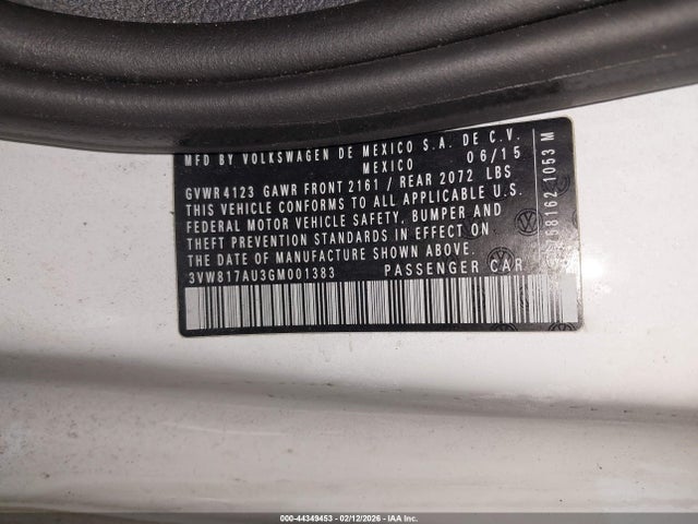 2016 VOLKSWAGEN GOLF 3VW817AU3GM001383 Photo 8