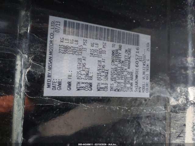 Nissan Pathfinder Sv 2014 5N1AR2MM3EC605716 Image 9