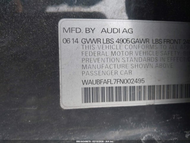 2015 AUDI A4 WAUBFAFL7FN002495 Photo 8