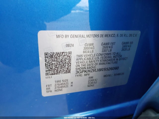 3GPKHZRJ8RS526060 Honda Prologue Elite