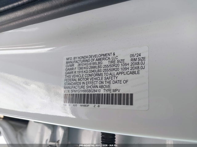 5FNYG1H99SB028410 Honda Pilot Black Edition