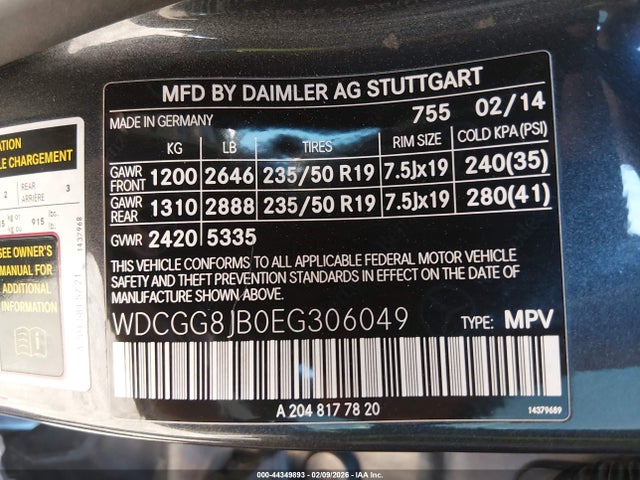 2014 MERCEDES-BENZ GLK 350 WDCGG8JB0EG306049 Photo 8