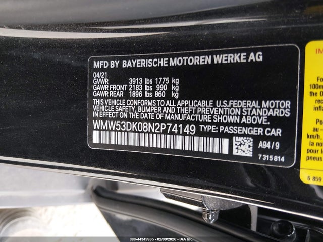 2022 MINI HARDTOP WMW53DK08N2P74149 Photo 8