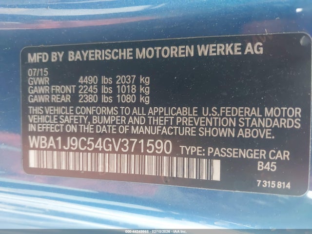 2016 BMW M235I WBA1J9C54GV371590 Photo 8