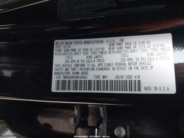 Aukcja sprzedaży 2024 Mazda Cx-50 2.5 S Premium, vin: 7MMVABDM2RN196681, numer aukcji: 44350053