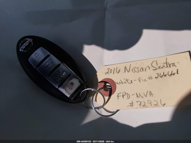 Aukcja sprzedaży 2016 Nissan Sentra Sv, vin: 3N1AB7AP4GY266661, numer aukcji: 44350152