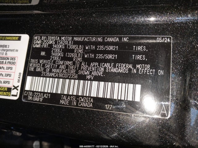 2024 LEXUS RX 350 2T2BAMCA1RC072356 Photo 8