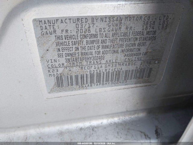 2017 NISSAN SENTRA 3N1AB7AP8HY302403 Photo 8