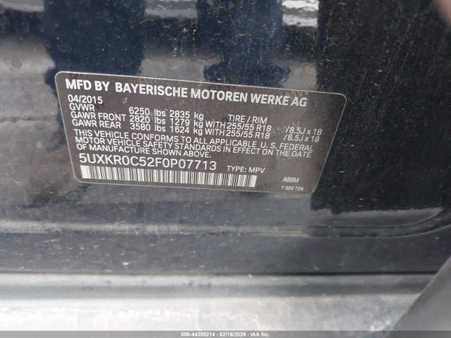 5UXKR0C52F0P07713 BMW X5 Xdrive35i