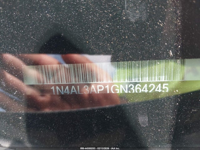 Продаж на аукціоні авто 2016 Nissan Altima 2.5 S, vin: 1N4AL3AP1GN364245, номер лоту: 44350253