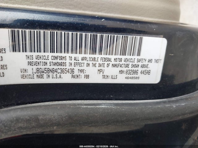 2004 JEEP GRAND CHEROKEE 1J8GW58N84C365436 Photo 8