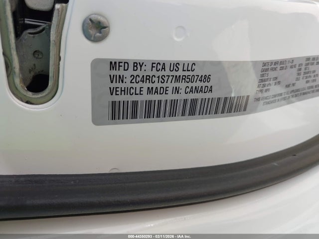 Aukcja sprzedaży 2021 Chrysler Pacifica Hybrid Limited, vin: 2C4RC1S77MR507486, numer aukcji: 44350293