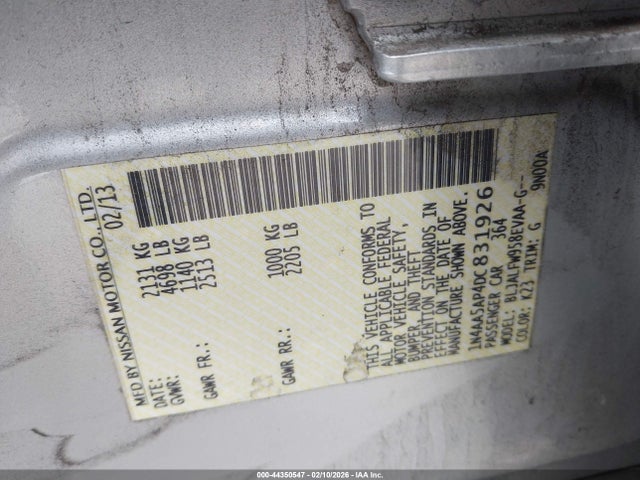 2013 NISSAN MAXIMA 1N4AA5AP4DC831926 Photo 8