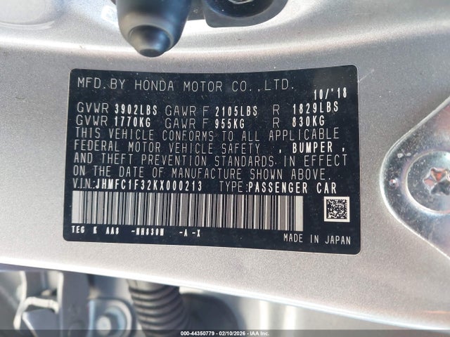 JHMFC1F32KX000213 Honda CIVIC EX