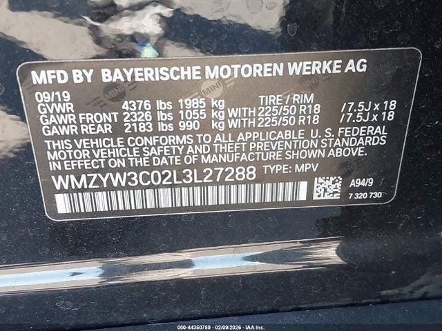 2020 MINI COUNTRYMAN WMZYW3C02L3L27288 Photo 8