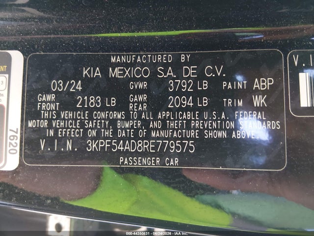 KIA Forte Gt-line 2024 3KPF54AD8RE779575 Image 9