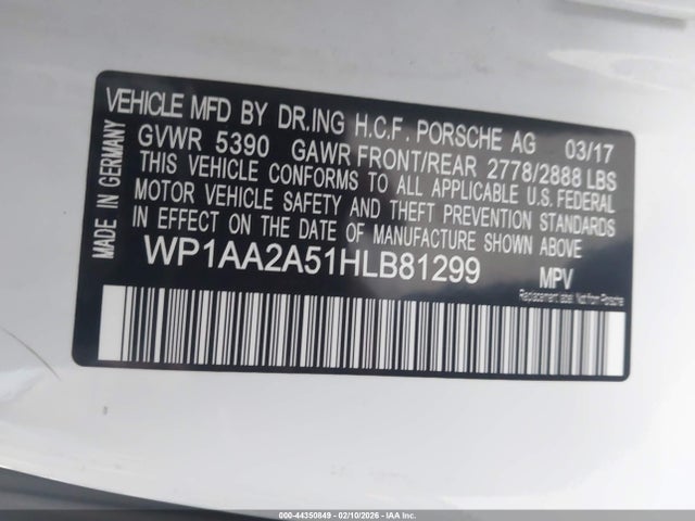 2017 PORSCHE MACAN WP1AA2A51HLB81299 Photo 8