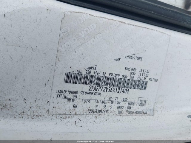 2006 FORD CROWN VICTORIA 2FAFP73V56X121404 Photo 8