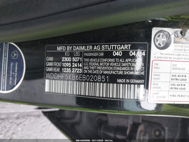 Mercedes-Benz E 350 2014 WDDHF5KB6EB020851 Image 9