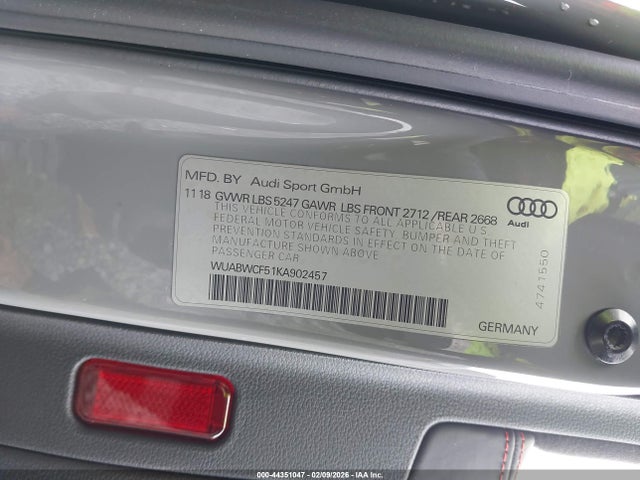 Audi Rs 5 2.9t 2019 WUABWCF51KA902457 Image 9
