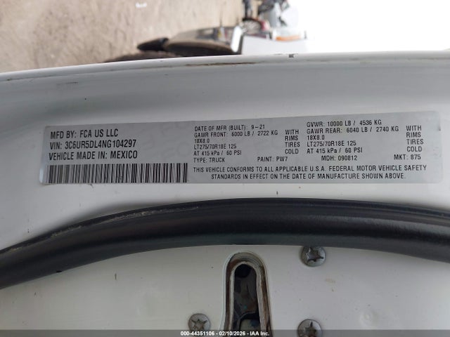 RAM 2500 Big Horn 4x4 6'4 Box 2022 3C6UR5DL4NG104297 Image 25