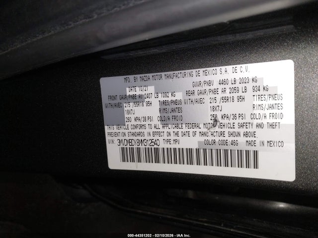 2021 MAZDA CX-30 3MVDMBDY8MM312540 Photo 8