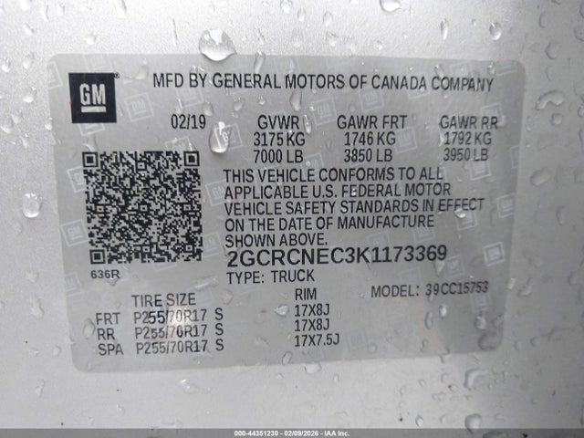 Chevrolet Silverado 1500 Ld Wt 2019 2GCRCNEC3K1173369 Image 9