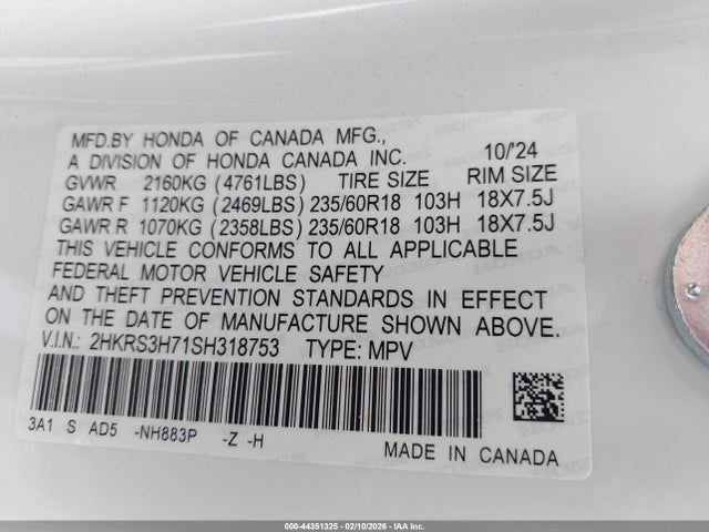 2025 HONDA CR-V 2HKRS3H71SH318753 Photo 8