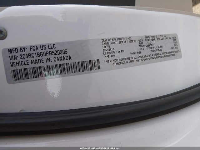 2023 CHRYSLER PACIFICA 2C4RC1BG0PR520505 Photo 8