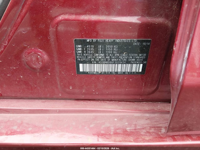 Subaru Legacy 2.5i Premium 2015 4S3BNBD66F3029434 Image 9