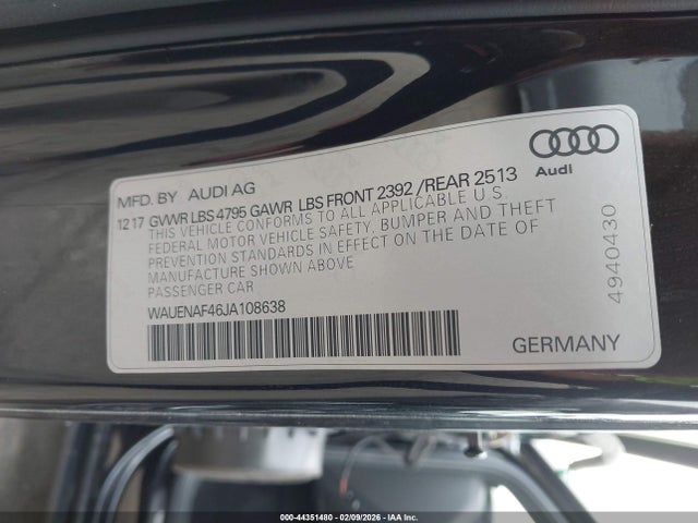 2018 AUDI A4 WAUENAF46JA108638 Photo 8