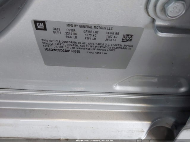 2011 CADILLAC STS 1G6DW6ED2B0160885 Photo 8