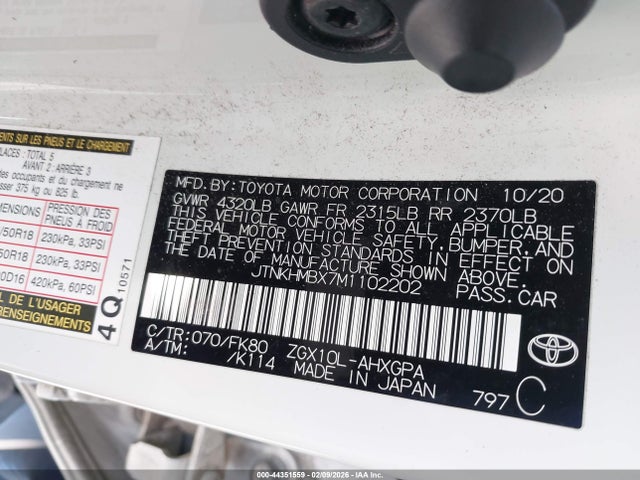JTNKHMBX7M1102202 Toyota C-HR XLE