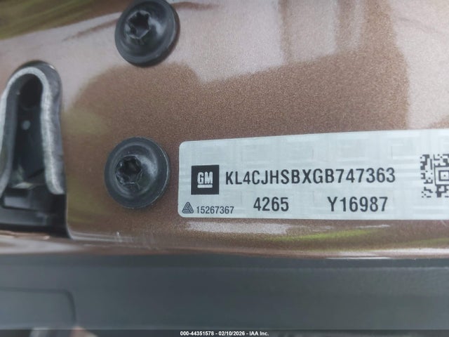 Продажа на аукционе авто 2016 Buick Encore Premium, vin: KL4CJHSBXGB747363, номер лота: 44351578