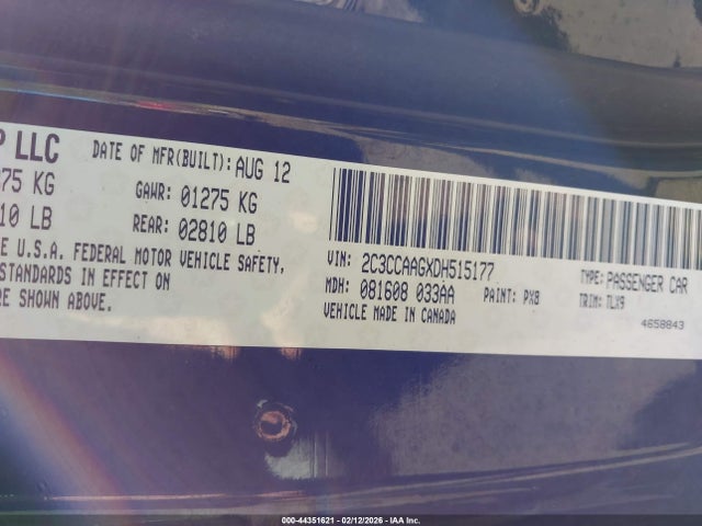Продажа на аукционе авто 2013 Chrysler 300 Motown, vin: 2C3CCAAGXDH515177, номер лота: 44351621