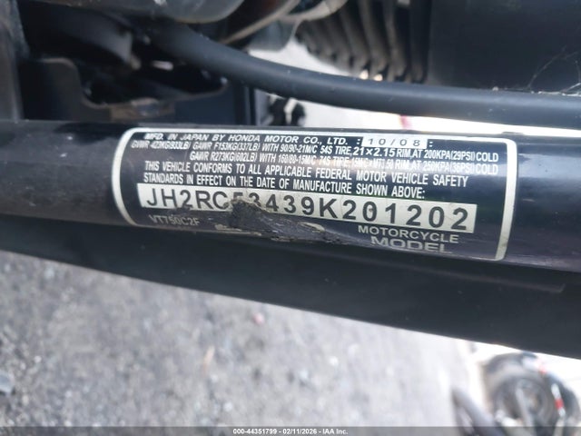 2009 HONDA VT750 JH2RC53439K201202 Photo 9