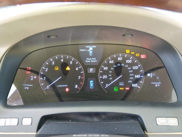 44351805 :رقم المزاد ، JTHBL46F795085095 vin ، 2009 Lexus Ls 460 مزاد بيع
