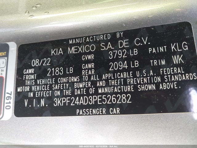 KIA Forte Lxs 2023 3KPF24AD3PE526282 Image 9
