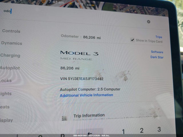 Tesla Model 3 Long Range/mid Range 2018 5YJ3E1EA5JF173442 Image 15