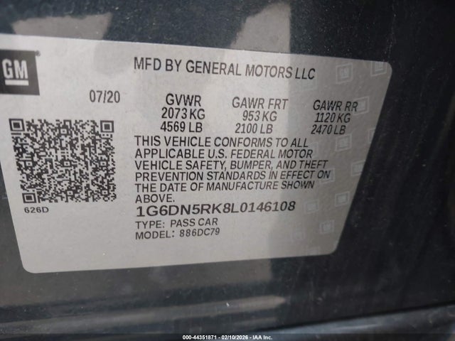 2020 CADILLAC CT5 1G6DN5RK8L0146108 Photo 8