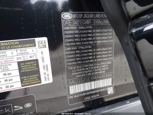 SALGS2SEXMA446484 Land Rover Range Rover P525 Westminster