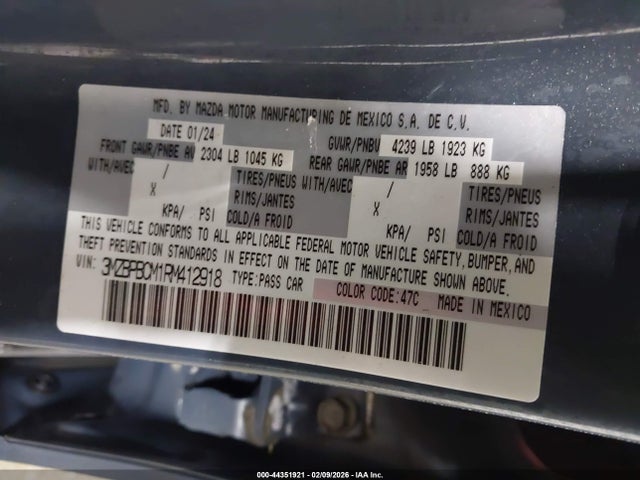 Mazda Mazda3 2.5 S Carbon Edition 2024 3MZBPBCM1RM412918 Image 9