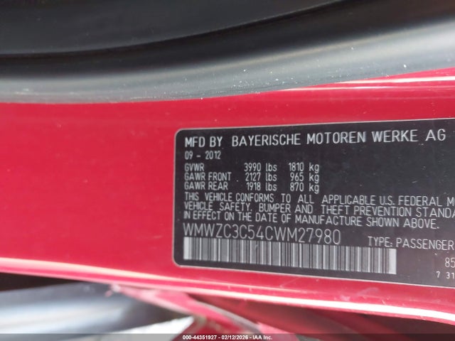2012 MINI COOPER S COUNTRYMAN WMWZC3C54CWM27980 Photo 8